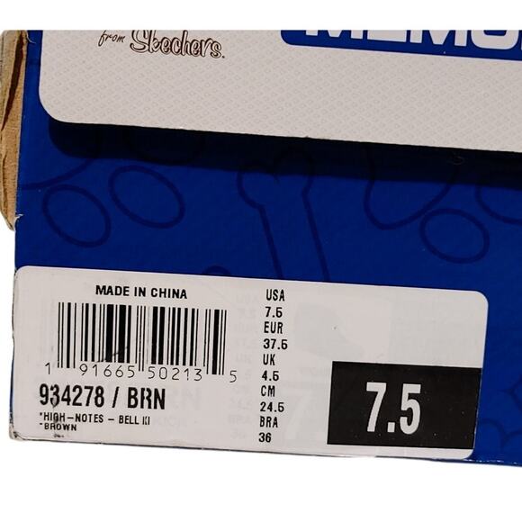 Skechers Bobs High Notes Bell Kick Wedge Booties Lace Up Brown Womens 7.5 NEW - Picture 3 of 6